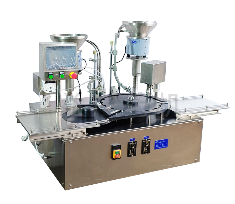 YHGZ-20臺(tái)式西林瓶灌裝加塞軋蓋一體機(jī)2